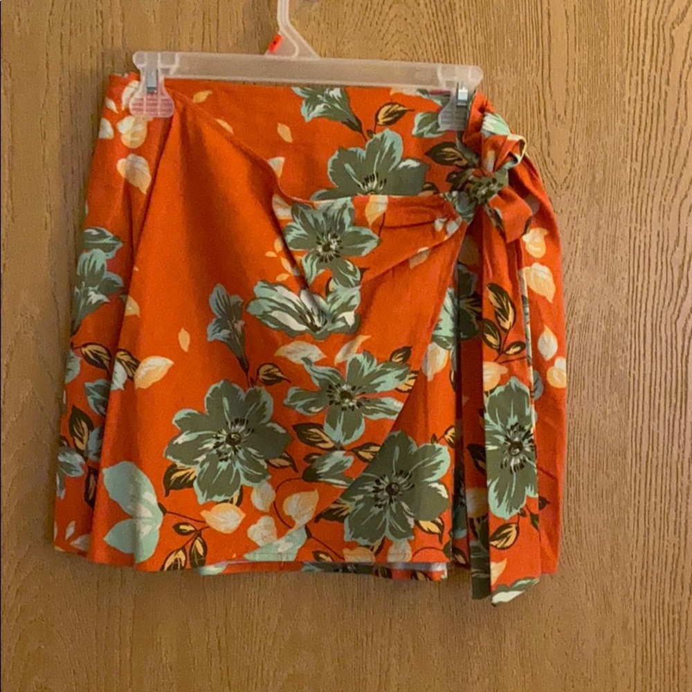 Orange Sadie & Sage Wrap Skirt